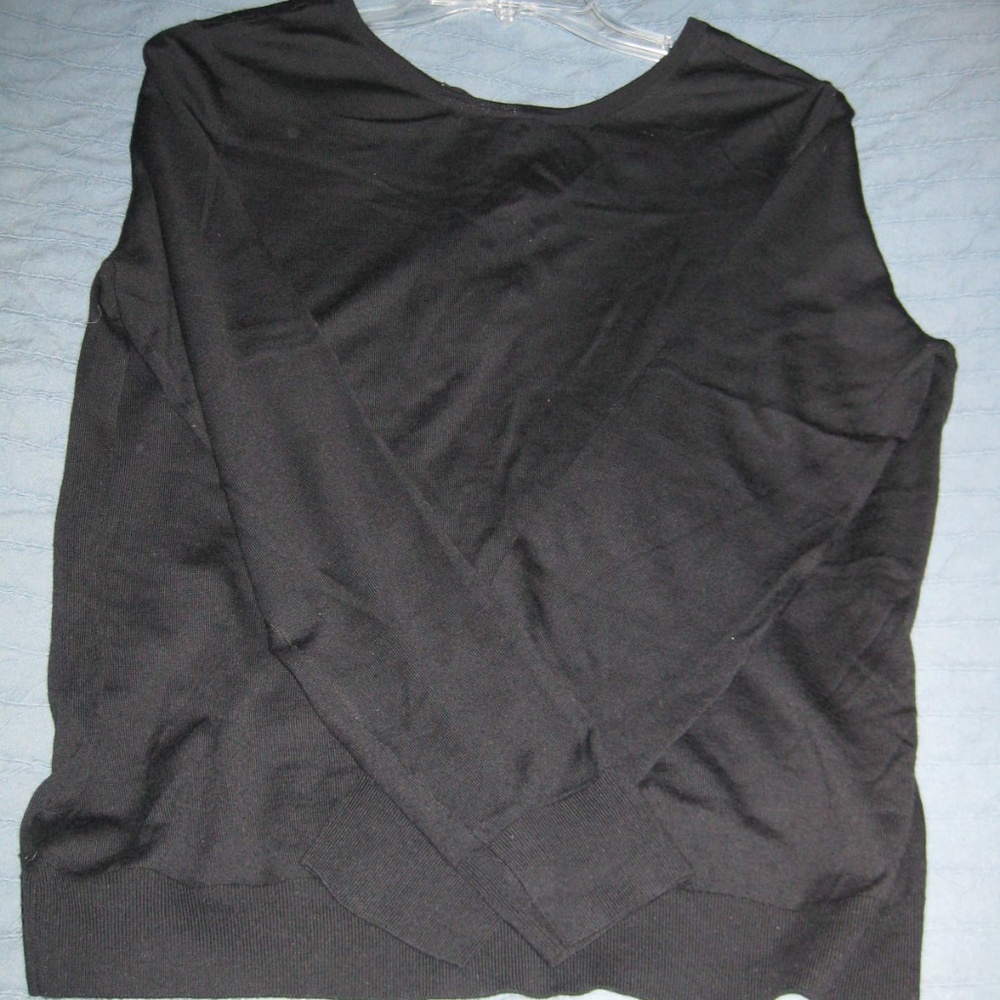 Black wool sweater